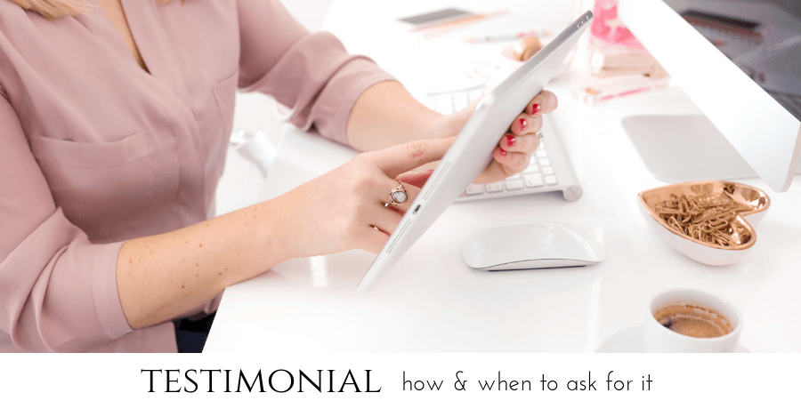 a testimonial – how and when to ask for it?